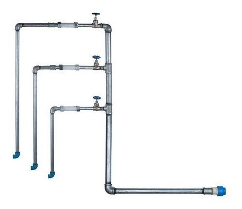 Cavalete galvanizado para 3 medidores