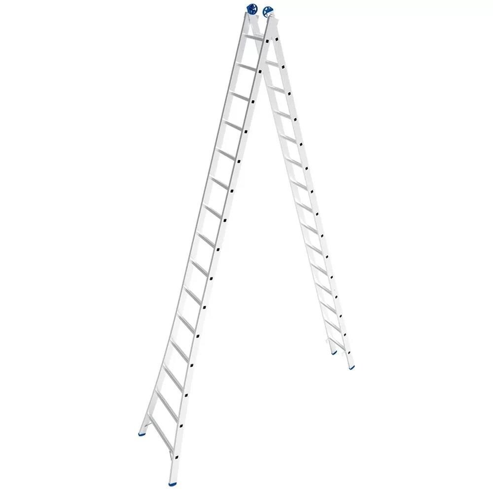 Escada Extensiva Aluminio 4em1 8,37mt 2x15 Degraus Real EX15