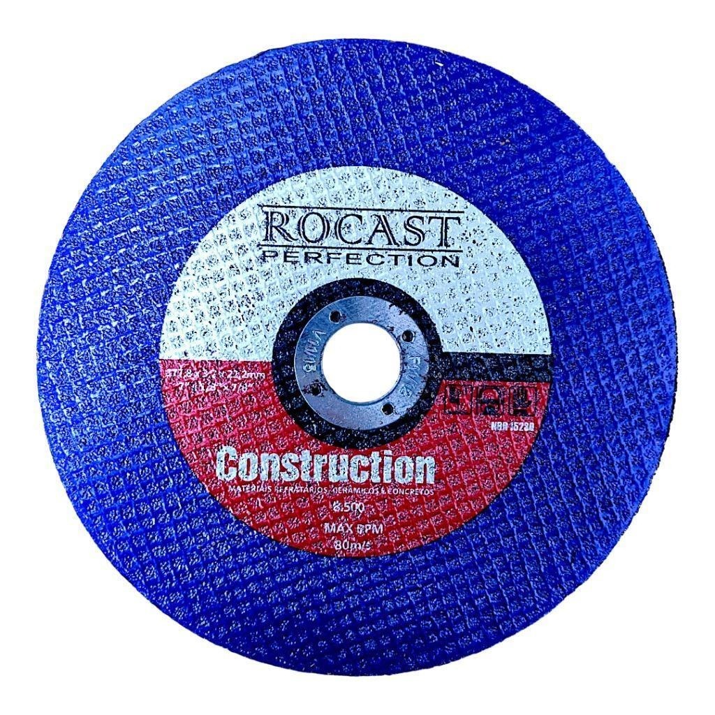 Disco Corte Refratario 180mm P/Esmerilhadeira 7" Rocast
