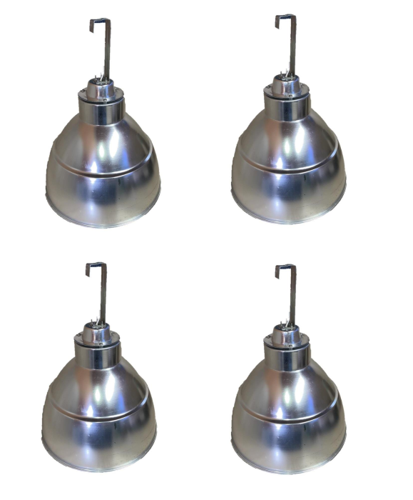 Kit com 4 Luminaria Industrial 16" Bocal E-40 C/Gancho