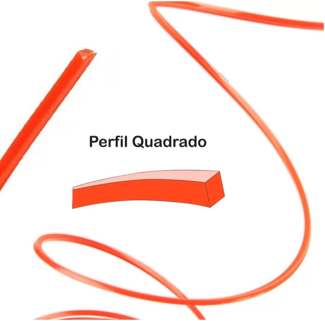 Fio Nylon Rocadeira Quadrado 2,5mm (Metro) Kawashima 5539420
