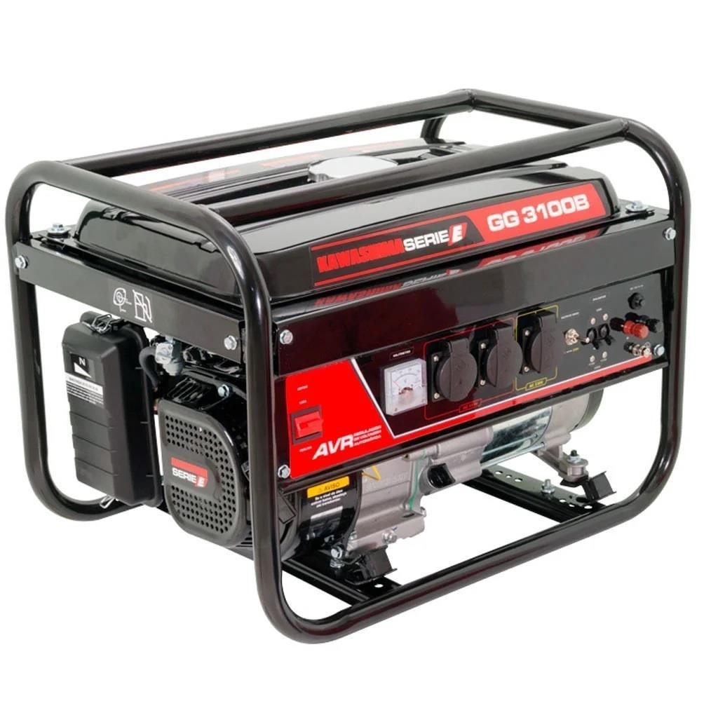 Gerador Gasolina 3000w Mono Biv 127/220v Kawashima GG 3100-B