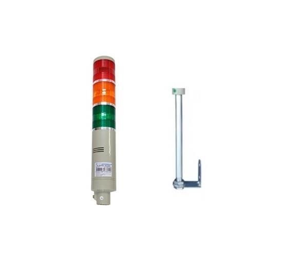 Sinaleiro torre 220V 3 lampadas+Sonoro LTA2073W