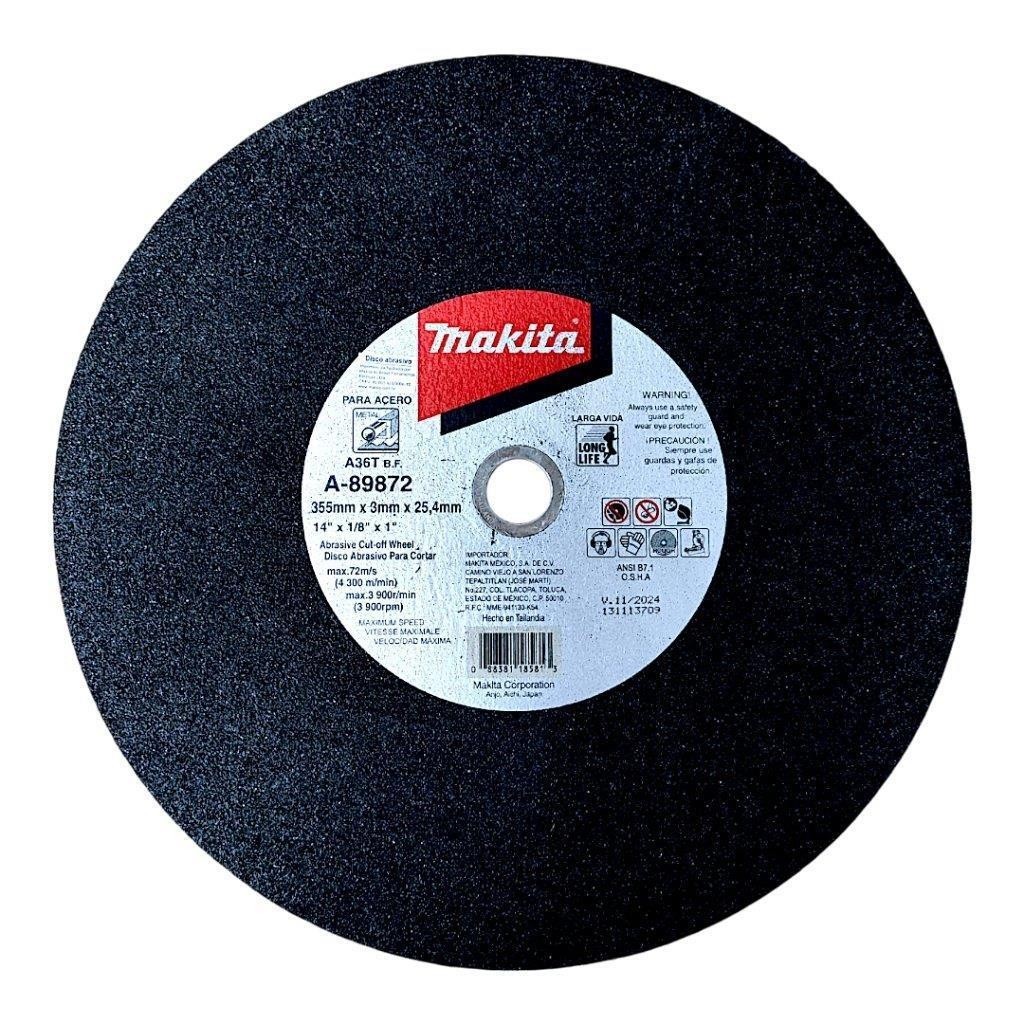 Disco Corte Ferro 355mm P/Policorte 14x1" Makita A-89872