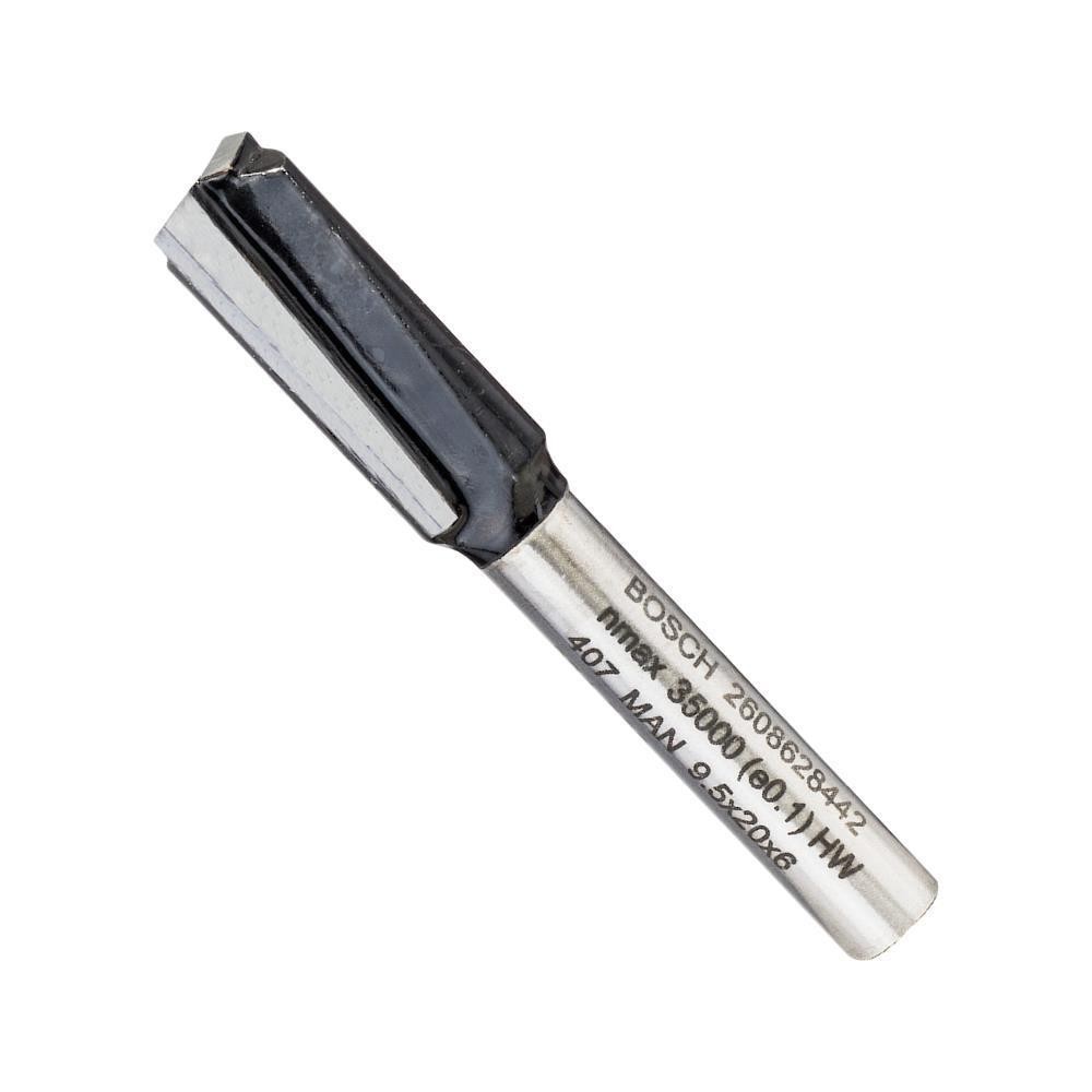 Fresa haste 6mm Paralela Dupla 9,5mm - Bosch 2608628442