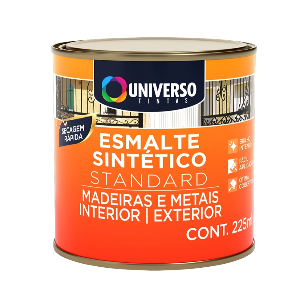 Tinta Esmalte Standard Cinza Médio 225ml Universo