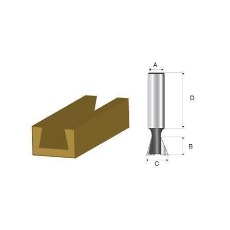 Fresa haste 1/2" Ponta Corte Prisma 7/8" Pol.-Makita D-01915