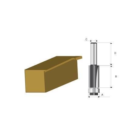 Fresa haste 1/2" Rebaixo Formica 1/2" Pol. - Makita D-03137