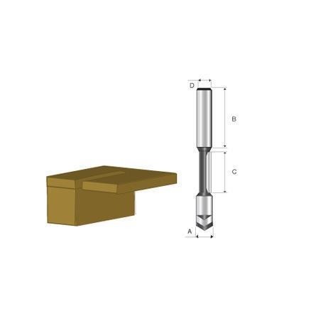 Fresa haste 1/4" Piloto 1/4"-6,35mm - Makita D-01987