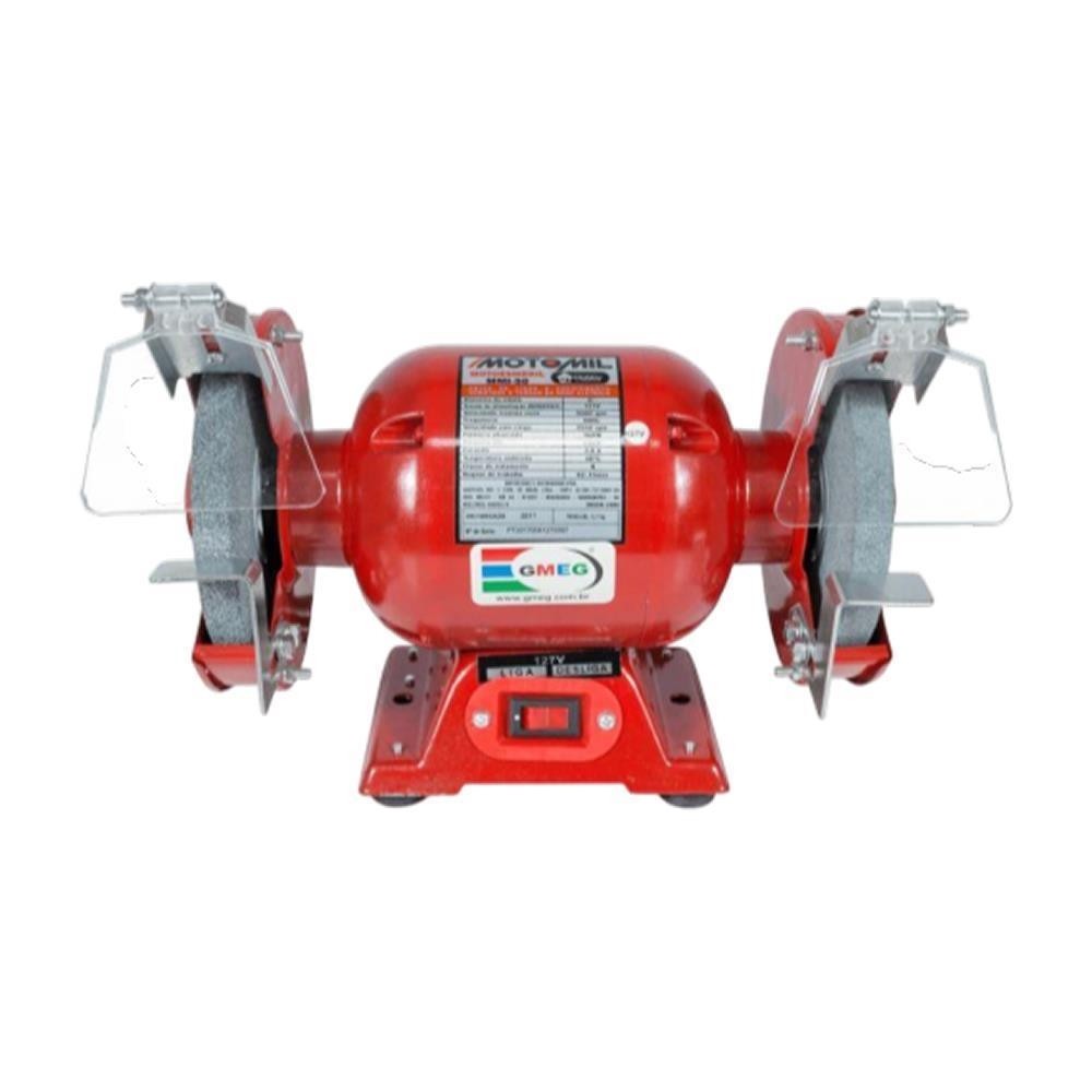 Moto Esmeril Rebolos 150mm 6"Pol 127v 360w Motomil MMI-50
