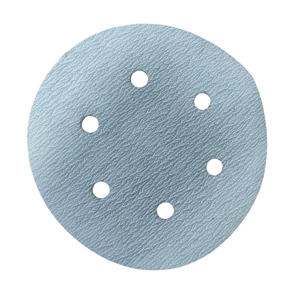 Disco Lixa Pluma Branco 150mm 6" 40 6 furos Disflex