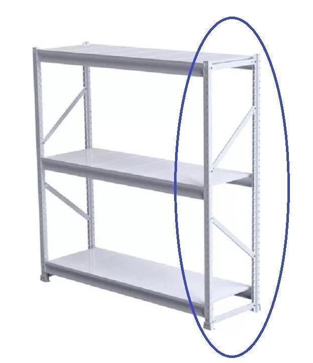 Coluna Lateral Branca Mini Porta Pallet Amapa 250kg 60cm 2mt