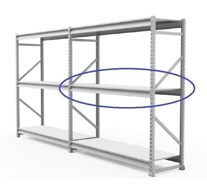 Longarina Branca P/Mini Porta Pallet Amapa 250Kg 60cm 1,8mt