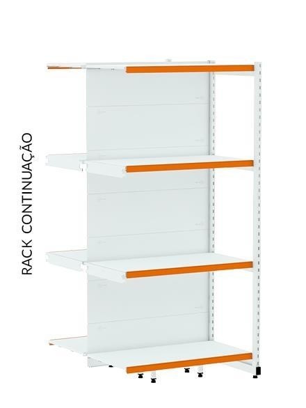 Estante Gondola Rack 180Kg Continuação Amapa