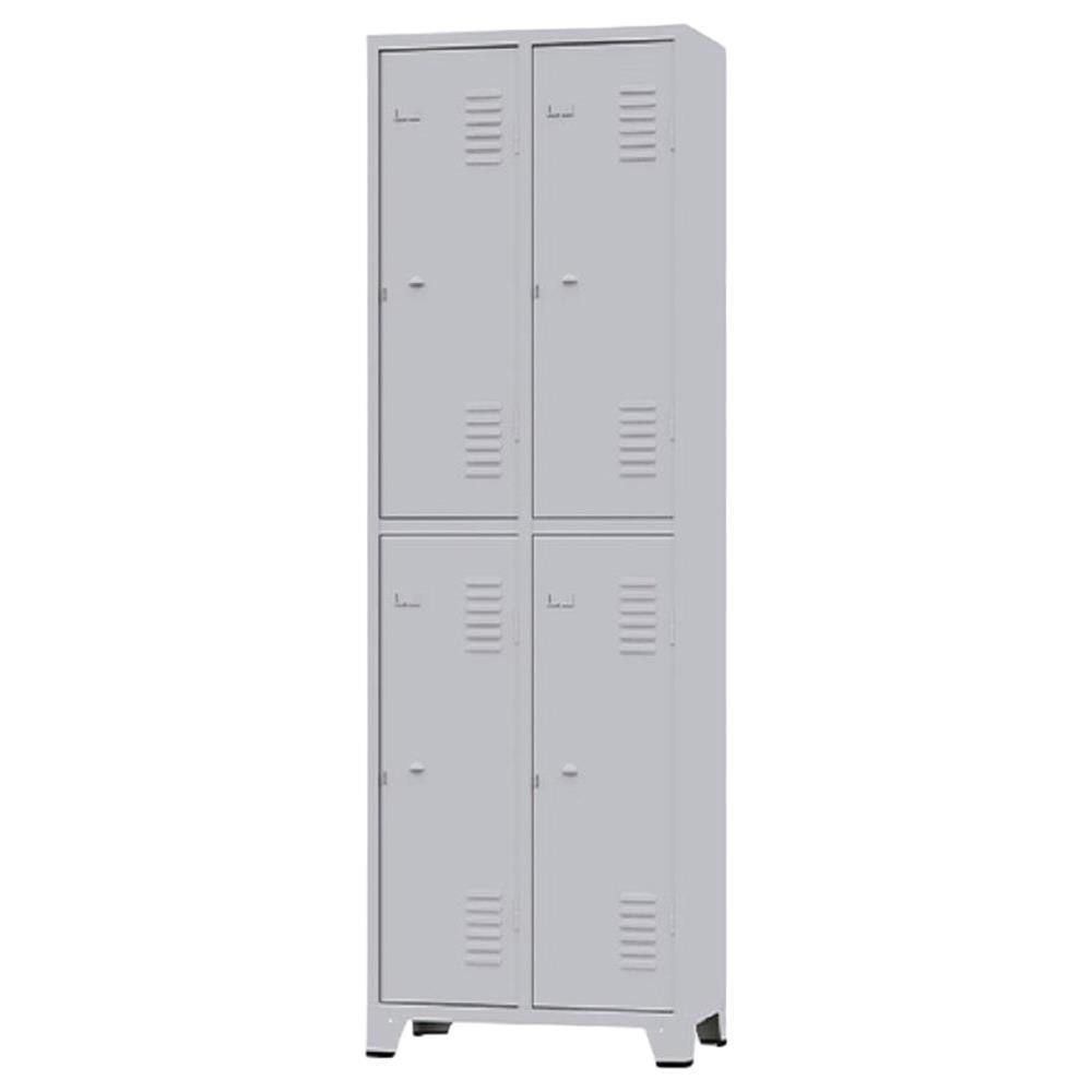 ARMARIO ROUPEIRO 4 PORTAS GRANDES 196X63X36CM AMAPA GRA2/4