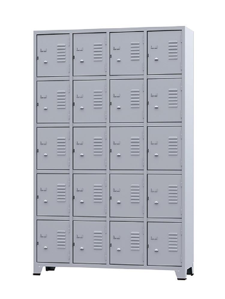 ARMARIO ROUPEIRO 20 PORTA PEQUENA 196X123X36CM AMAPA GRA1/20