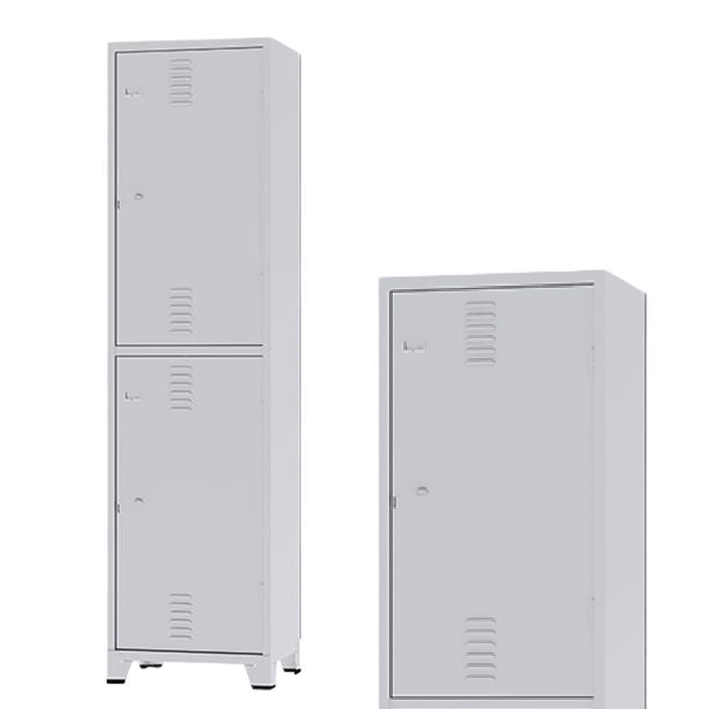 ARMARIO ROUPEIRO 2 PORTAS GRANDES 196x53x41cm AMAPA GRA3/2