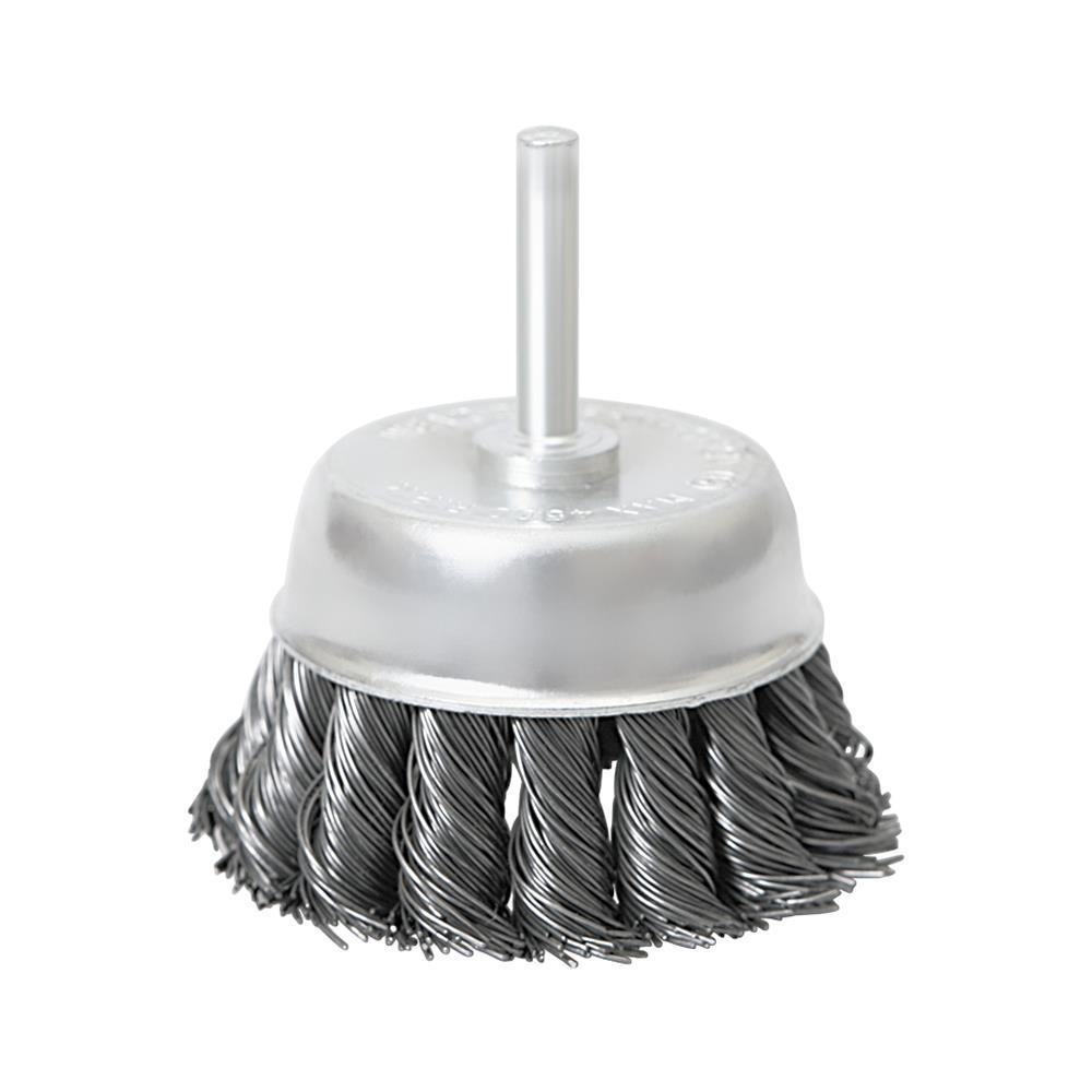 Escova Aço Furadeira Copo Mini 75mm Haste 6mm MTX 744709