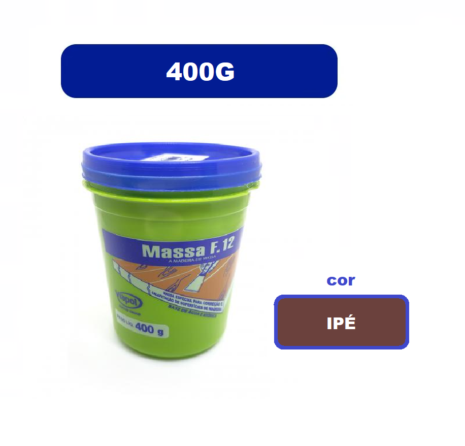 Massa Madeira Rejunte Reparo F12 400g IPE Viapol