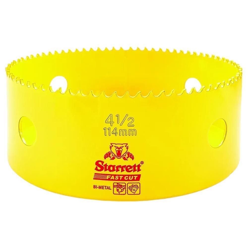 Serra Copo Fast Cut Bimetal 114mm 4.1/2 Starrett FCH0412-G