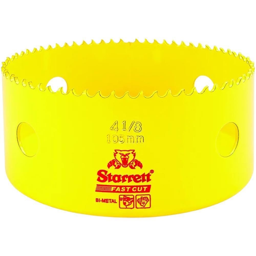 Serra Copo Fast Cut Bimetal 105mm 4.1/8 Starrett FCH0418-G