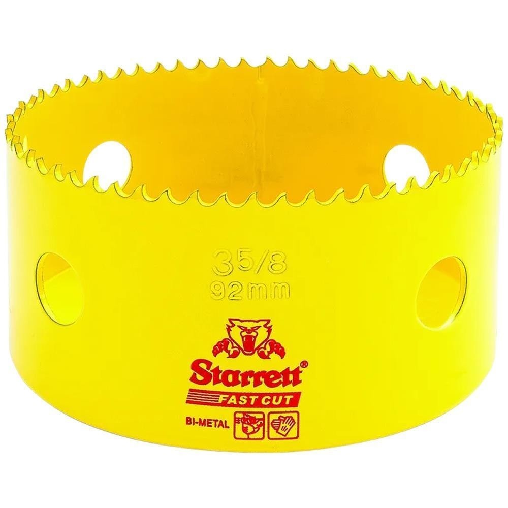 Serra Copo Fast Cut Bimetal 92mm 3.5/8 Starrett FCH0358-G
