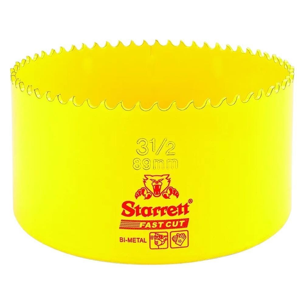 Serra Copo Fast Cut Bimetal 89mm 3.1/2 Starrett FCH0312-G