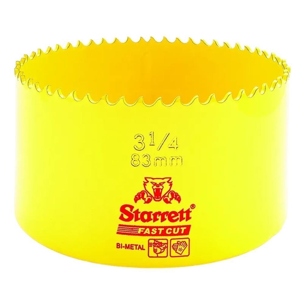 Serra Copo Fast Cut Bimetal 83mm 3.1/4 Starrett FCH0314-G