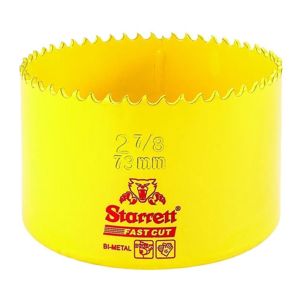 Serra Copo Fast Cut Bimetal 73mm 2.7/8 Starrett FCH0278-G