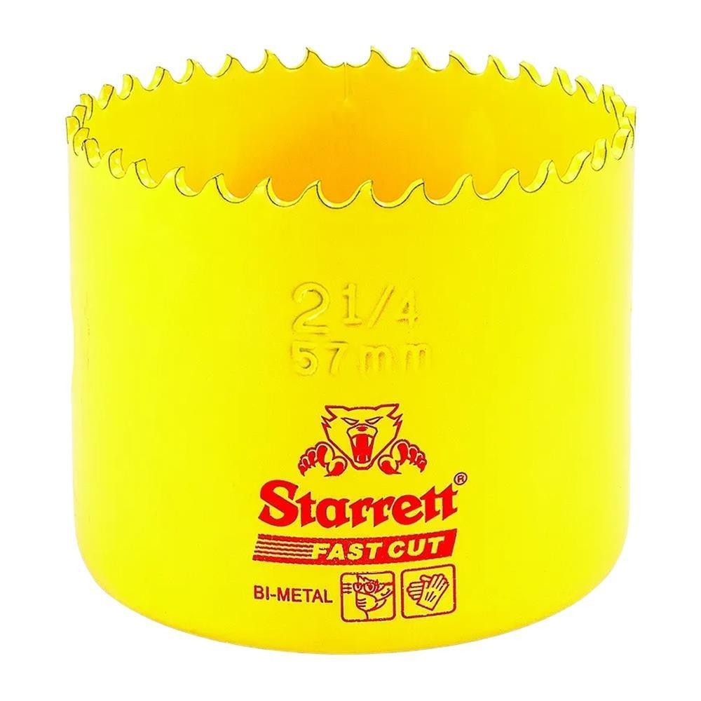 Serra Copo Fast Cut Bimetal 57mm 2.1/4 Starrett FCH0214-G