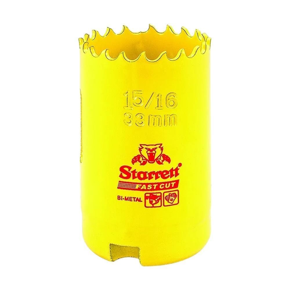 Serra Copo Fast Cut Bimetal 33mm 1.5/16 Starrett FCH0156-G