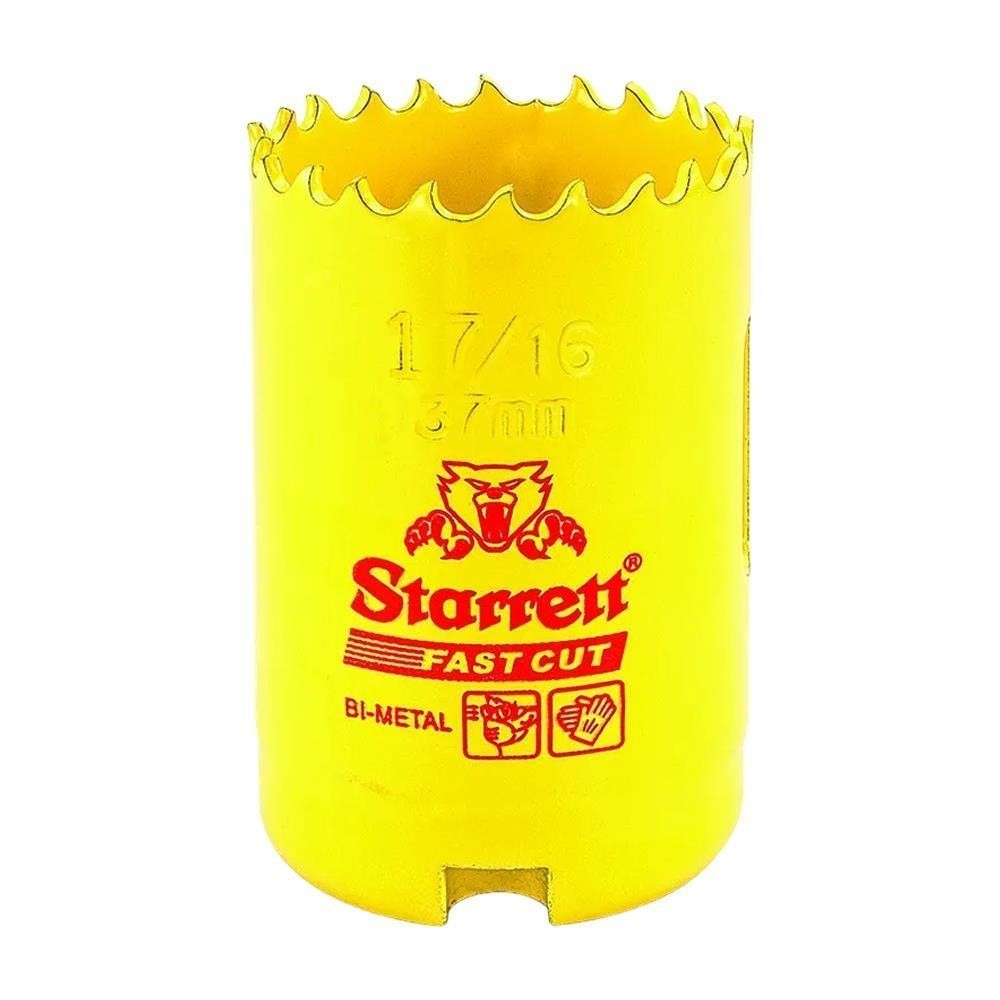 Serra Copo Fast Cut Bimetal 37mm 1.7/16 Starrett FCH0176-G
