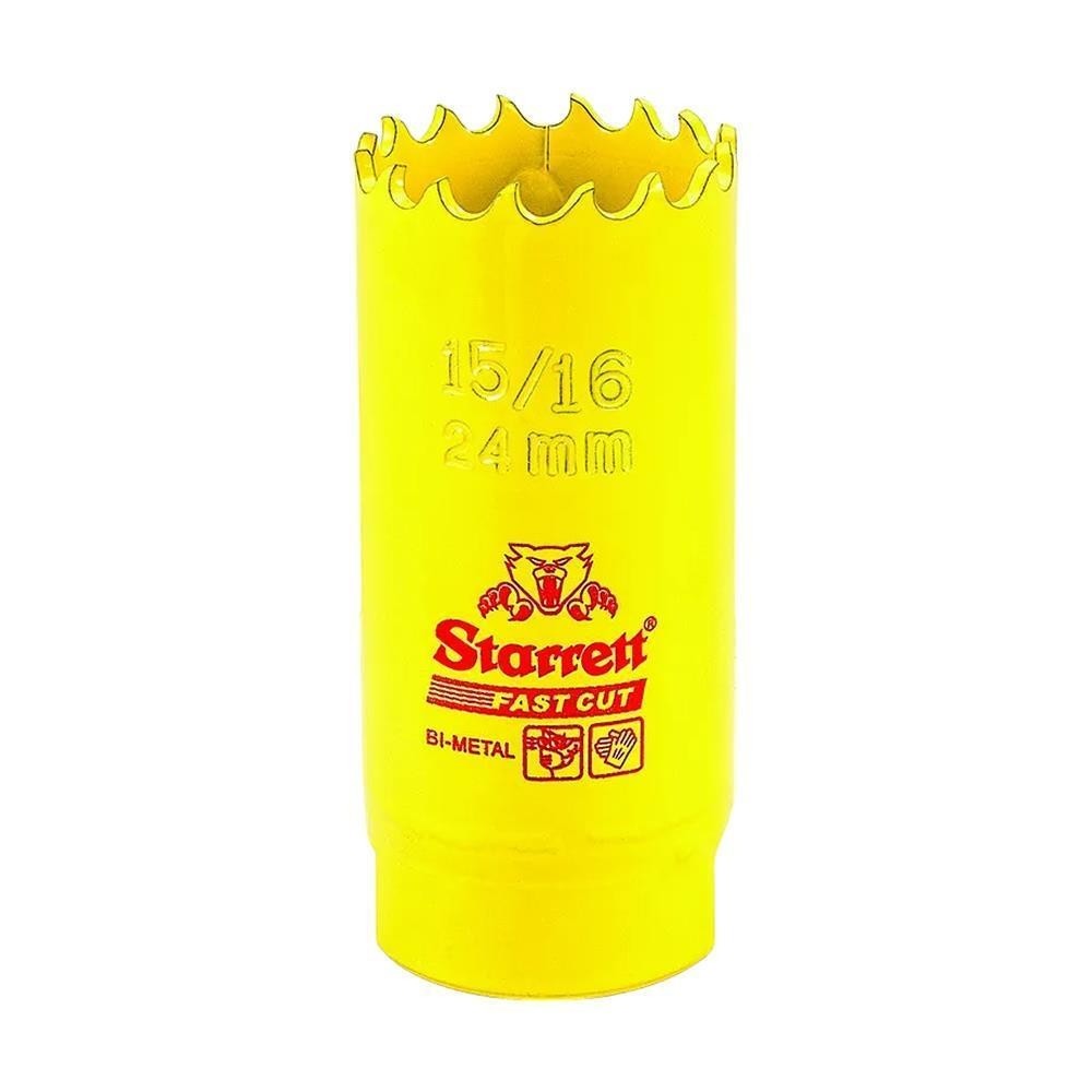 Serra Copo Fast Cut Bimetal 24mm 15/16 Starrett FCH1056-G