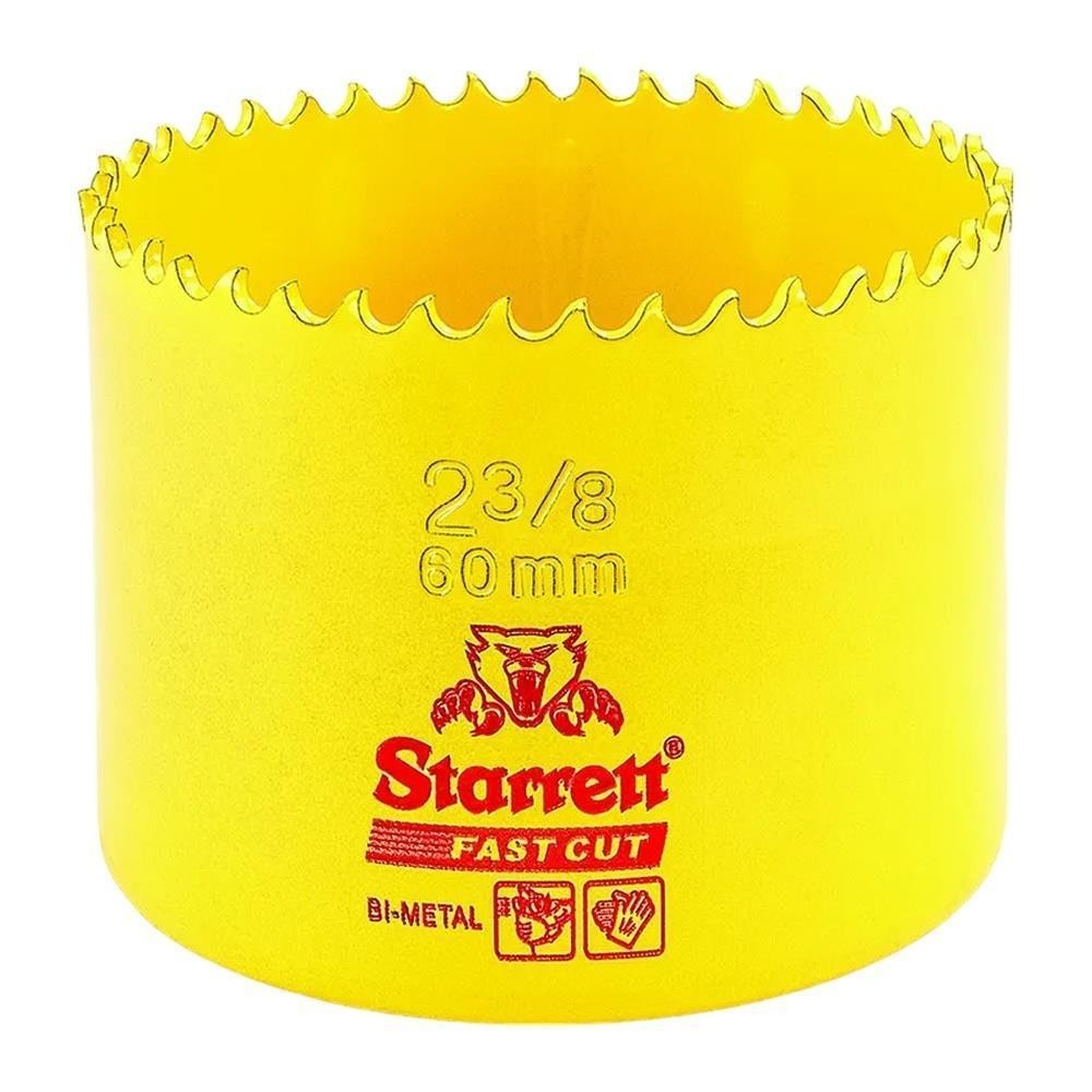 Serra Copo Fast Cut Bimetal 60mm 2.3/8 Starrett FCH0238-G