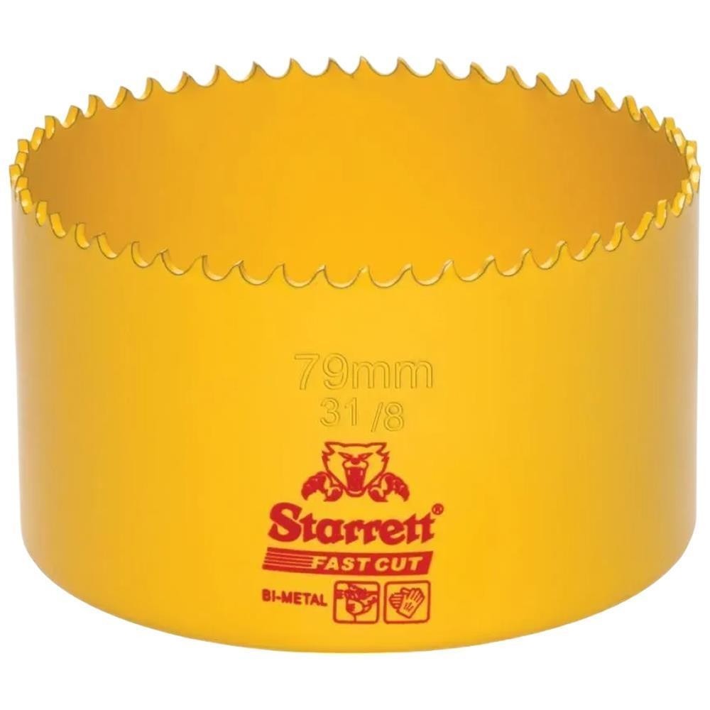 Serra Copo Fast Cut Bimetal 79mm 3.1/8 Starrett FCH0318-G