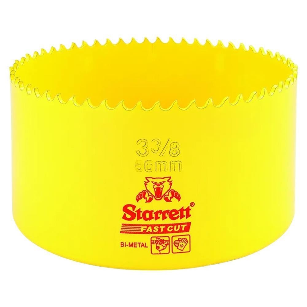 Serra Copo Fast Cut Bimetal 86mm 3.3/8 Starrett FCH0338-G