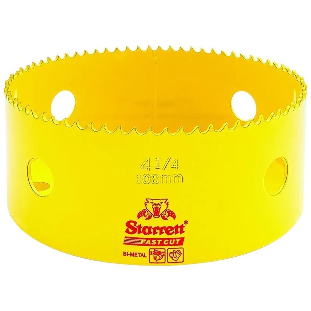 Serra Copo Fast Cut Bimetal 108mm 4.1/4 Starrett FCH0414-G