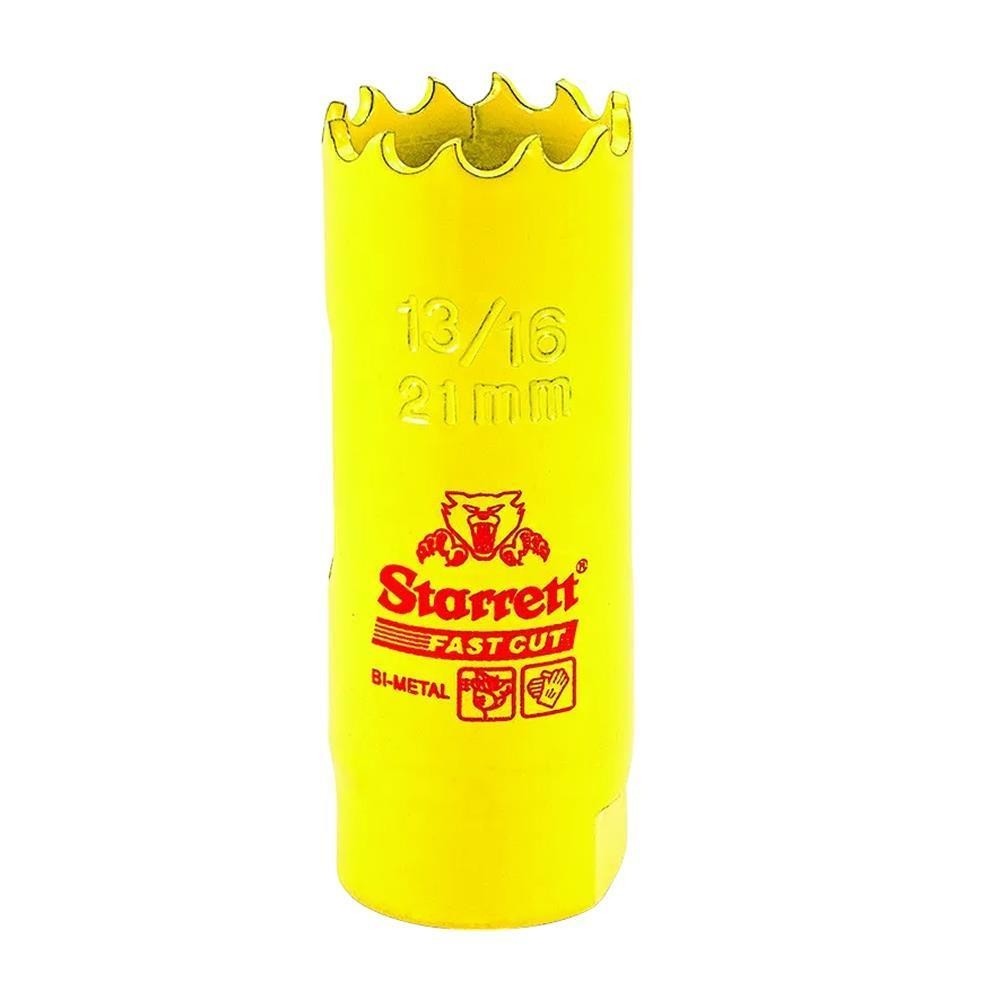 Serra Copo Fast Cut Bimetal 21mm 13/16 Starrett FCH1036-G