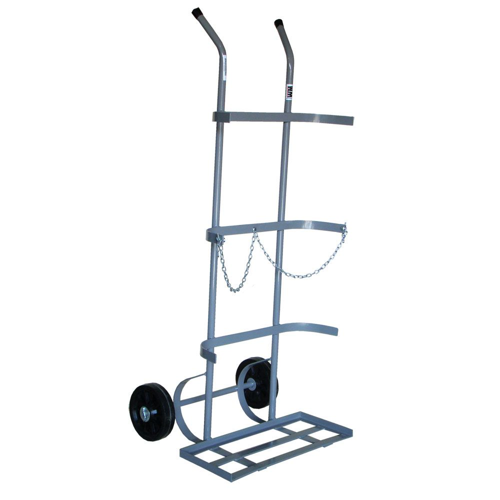 Carrinho Transporte Suporte 2 Cilindros Gas 7 a 10m3 WMO2CM