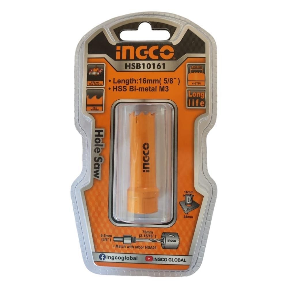 Serra Copo HSS Bimetal 16mm 5/8 Ingco HSB10161