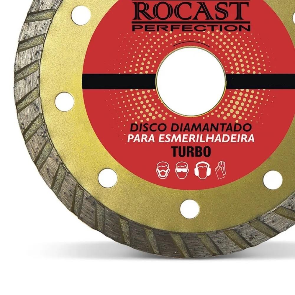 DISCO DIAMANTADO TURBO ESMERILHADEIRA 180MM ROCAST 34,0016