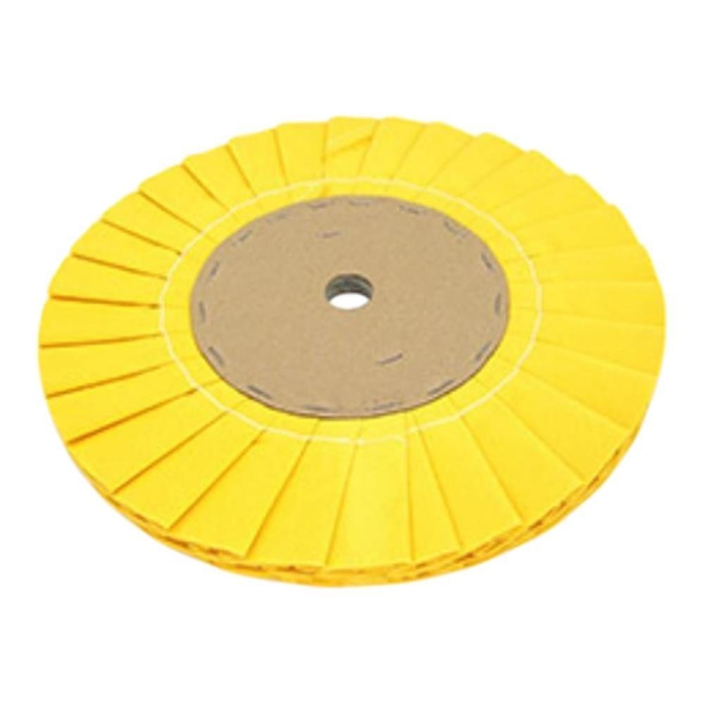 Rebolo Disco Pano Plissado Polimento 350mm Amarelo Macio