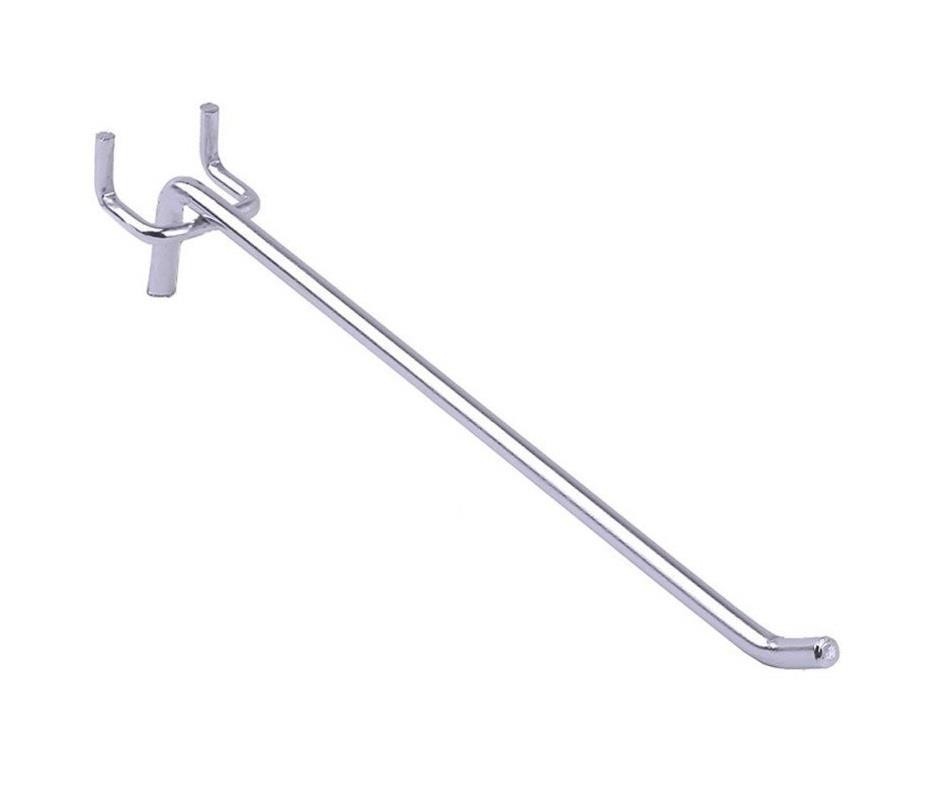 Gancho Painel Perfurado Eucatex Zincado Branco 15cm MS 10203