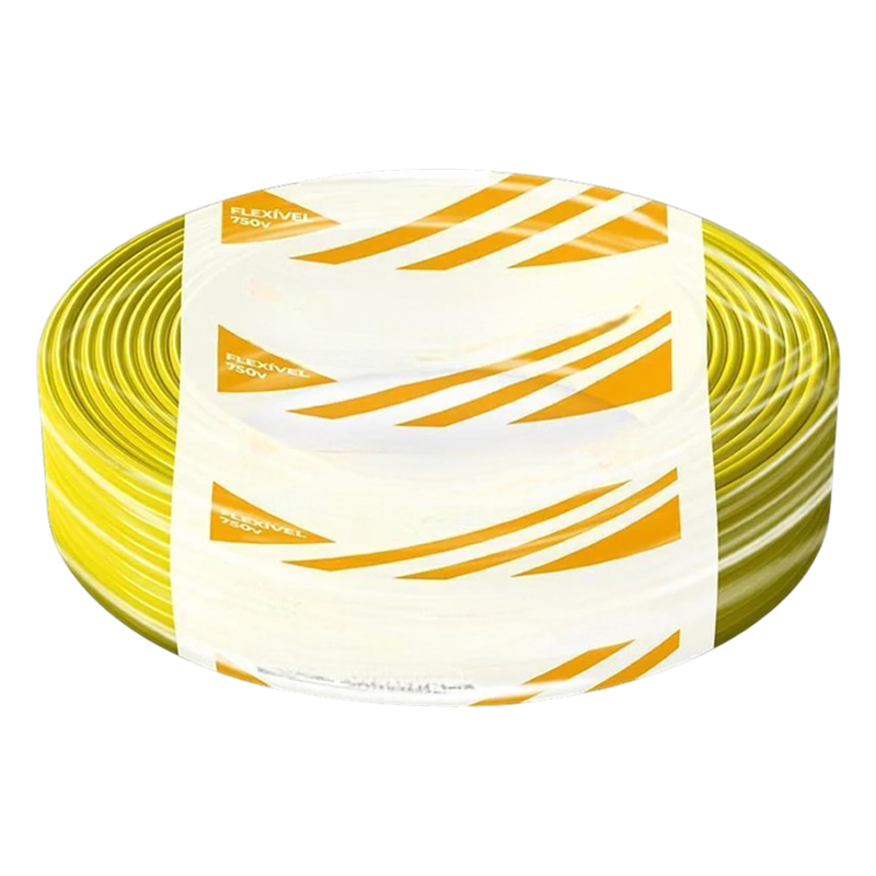 Fio Cabo Flexível 16,0mm Amarelo 100m Megatron/Rcm/Sil 750V