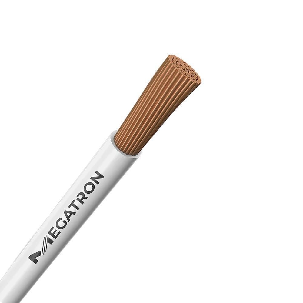 Cabo Flexível 2,5mm Branco 25m Megatron Normatizado 750V