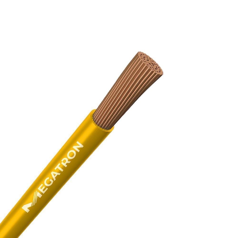 Cabo Flexível 2,5mm Amarelo 25m Megatron Normatizado 750V