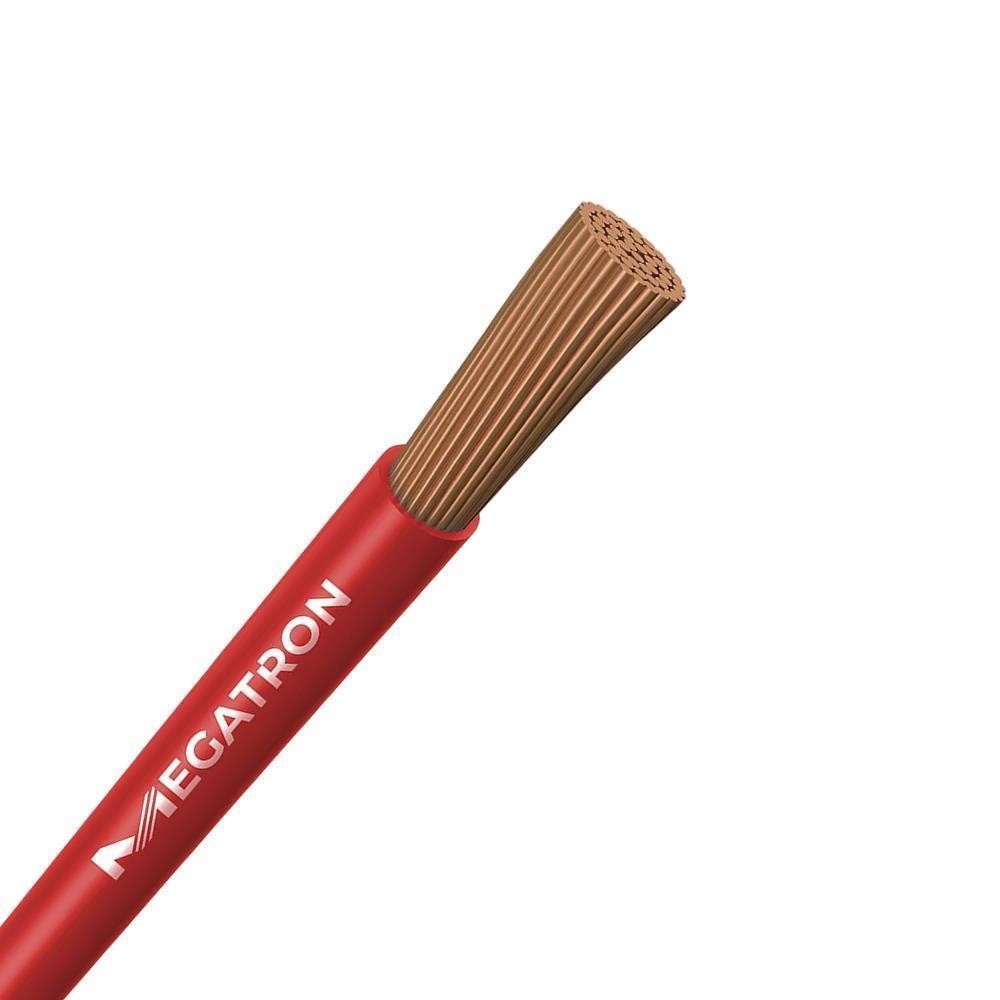 Cabo Flexível 0,5mm Vermelho 25m Megatron Normatizado 750V