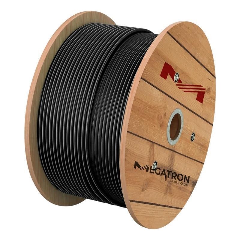 Cabo Flexível 240,0mm Preto 100m Megatron Normatizado 750V