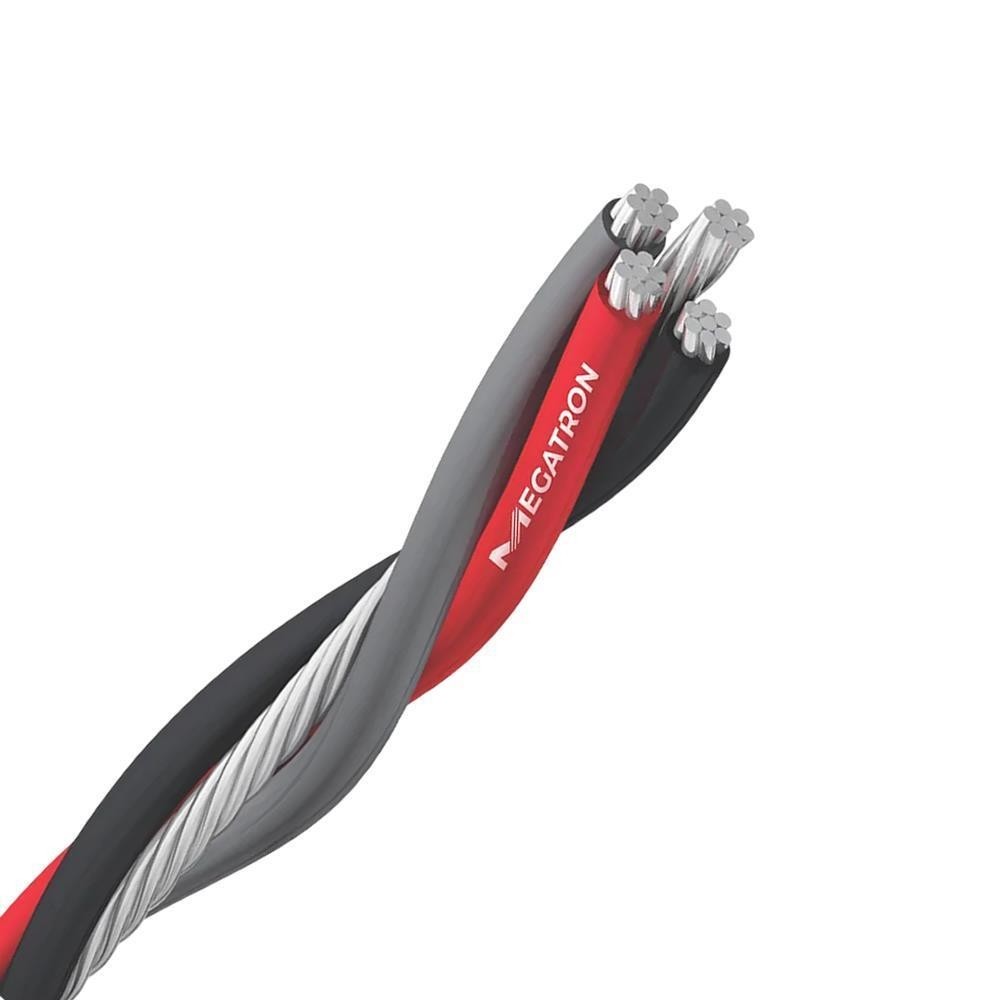 Cabo Elétrico Alumínio Multiplexado Quadruplex 16mm 25mt