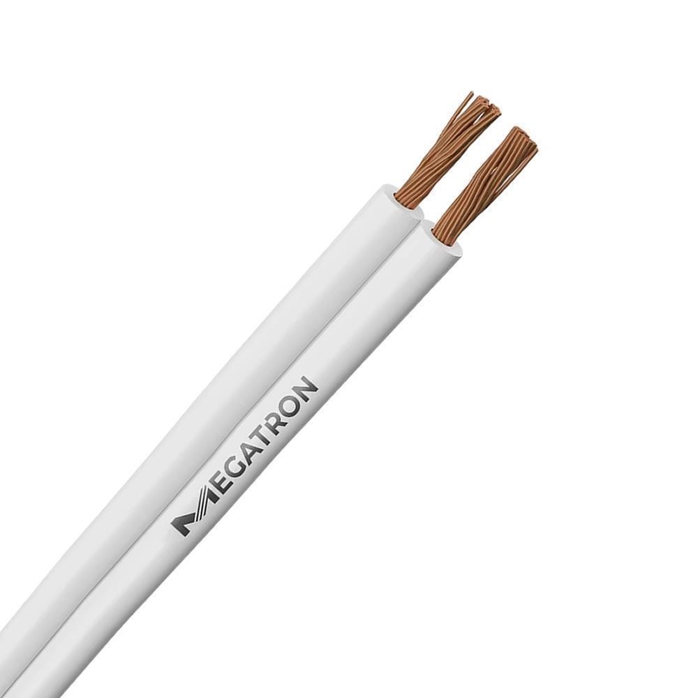 Cabo Paralelo Branco 2x4,0mm 25mt Normatizado Megatron